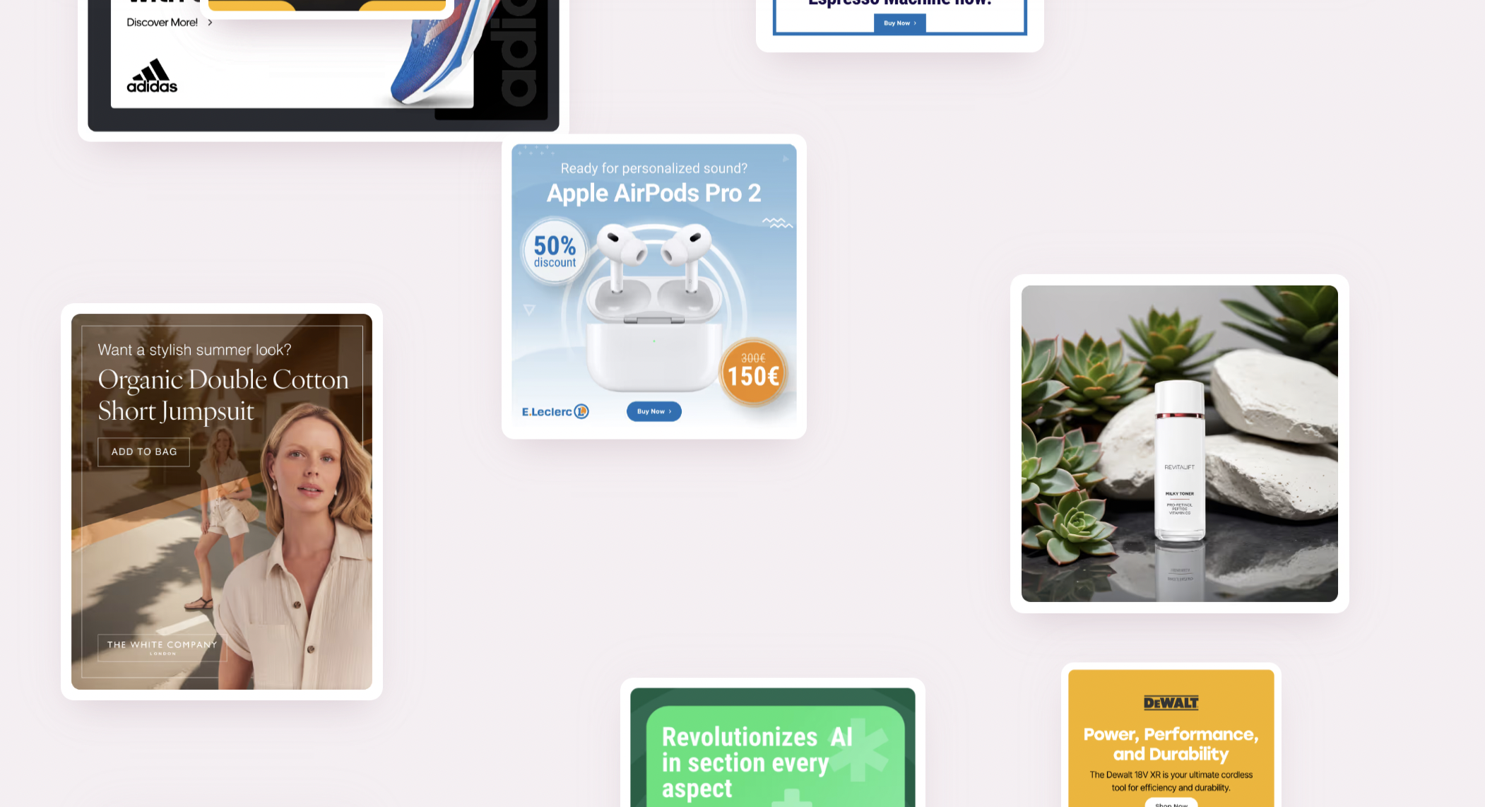 Make batch image ads for all platforms using AI with AdCreative