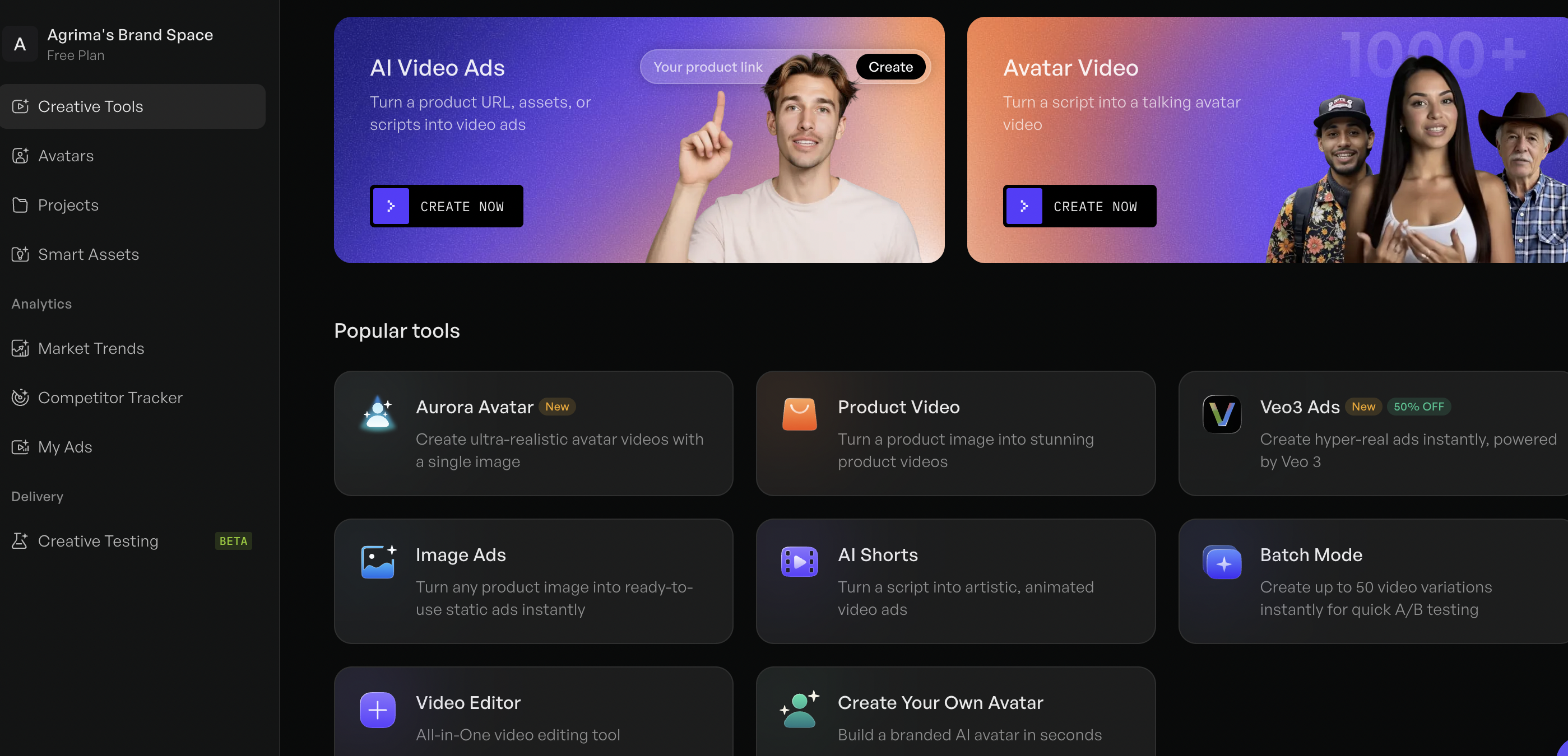 End-to-End AI automation for video and image ads using Creatify.ai